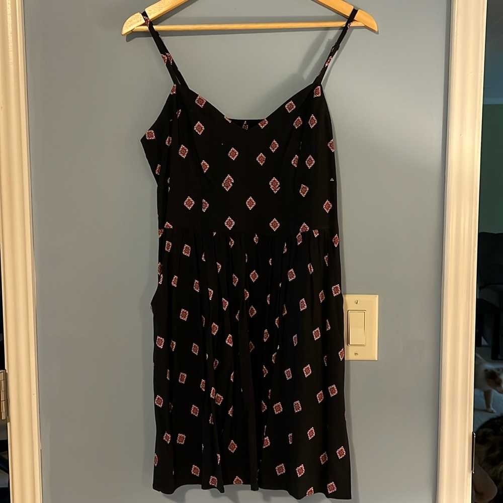 Black mini dress